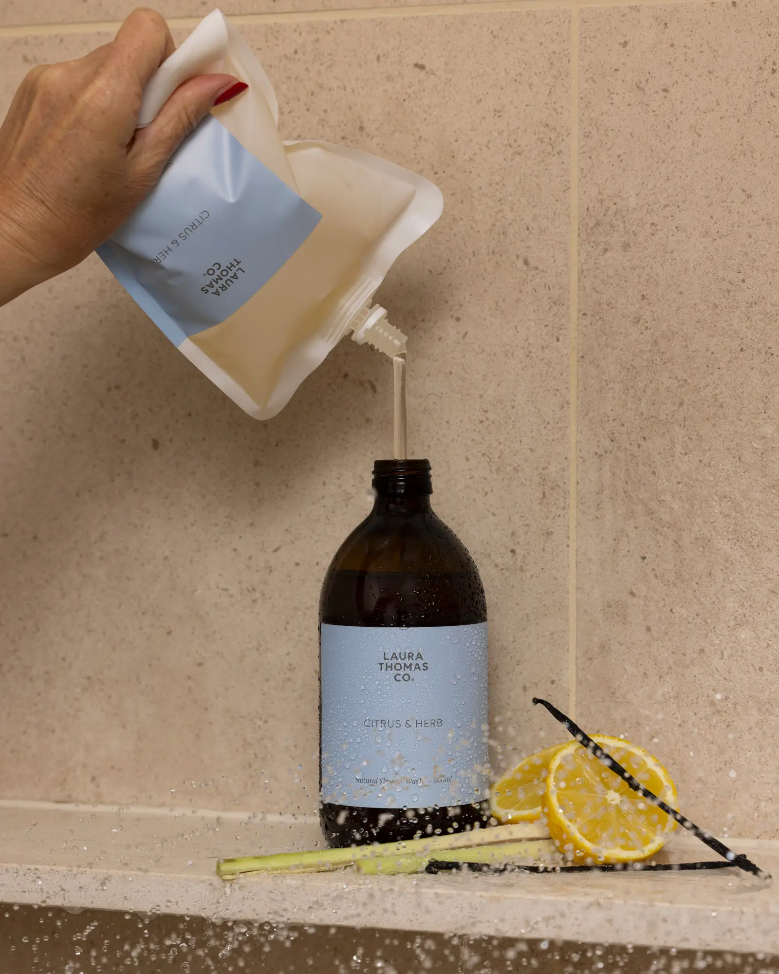 Citrus + Herb Shower Wash Refill