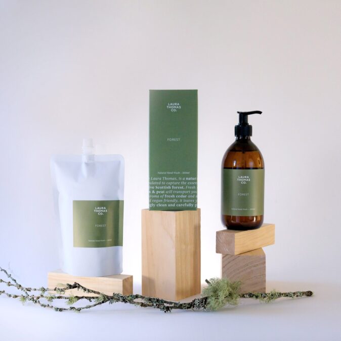 Forest Hand Wash, bottle and refill (rectangle)