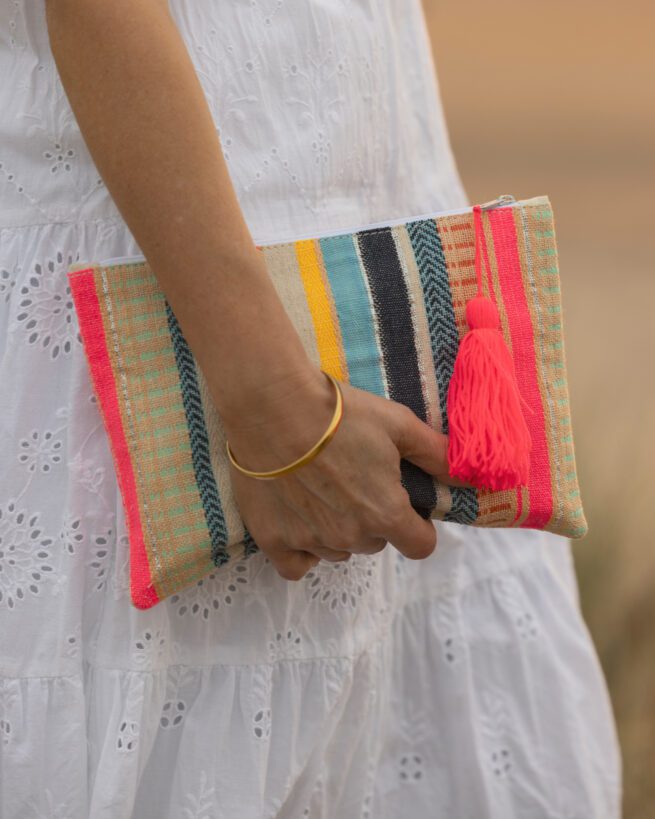 Coral Crush Clutch